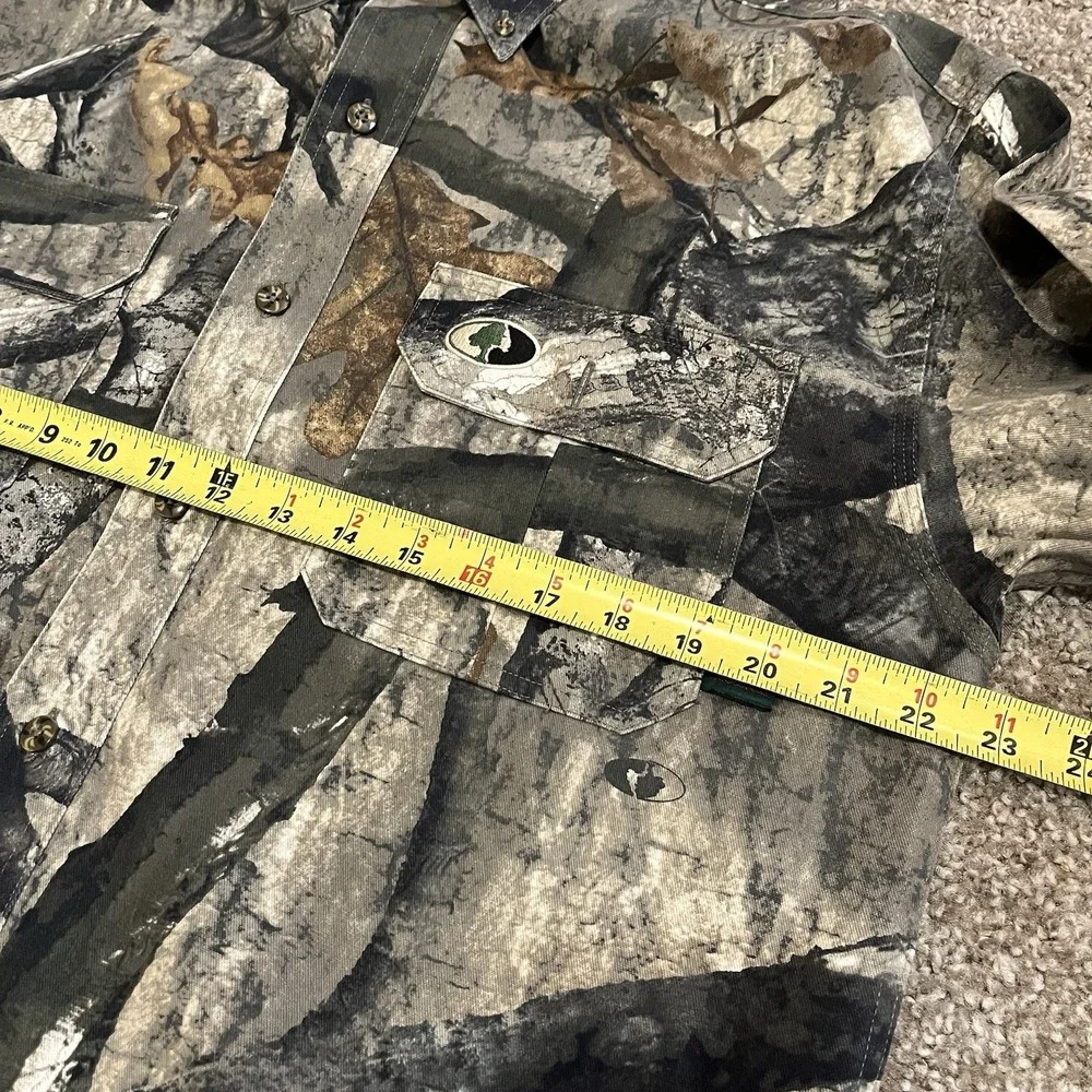 Mossy Oak Treestand Camo Men's M Long Sleeve‎ Button Down Shirt Hunting Outdoor